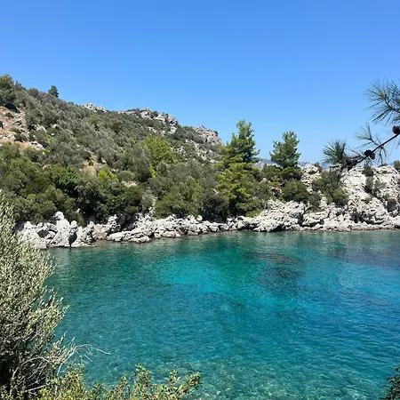 Amos Stone House - Sea View - Private Cove Access Ferienhaus Marmaris